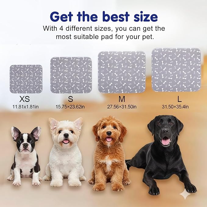 Puppy Pads with pheromones, Elite Pads for Cats, Washable Puppy Pads for Dogs and Cats, Leak-Proof & Anti-Slip Pet Training Pad for Home & Travel(Brown-B,XL:35.4" ×31.5")