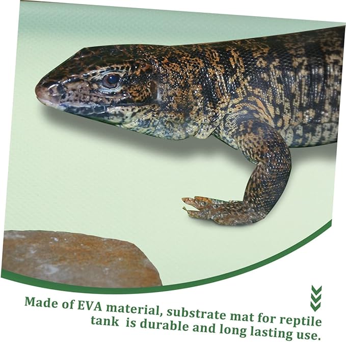Eva Reptile Carpet Mat for Terrarium Bedding Large Climbing Liner for Leopard Gecko Bearded Dragon Lizard Snake Turtle Dust Easy Clean Durable Design
