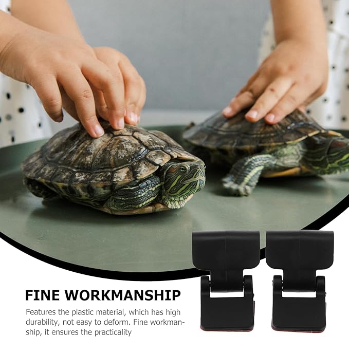 BESPORTBLE 4pcs -Escape Lock - Escape Tank Reptile Terrarium Lock Amphibia 10 Gallon Tank Lizard Aquarium Lid Clips Reptile Pet Tank Fish Tank Cover Turtle Tank Plastic Cover Clip