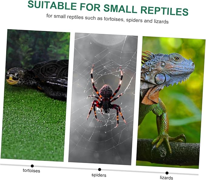 Yardwe Reptile Warm Pad Heating Mat for Tortoises Lizards Spiders for Climbing and Sleeping Safe Winter Shelter for Reptiles