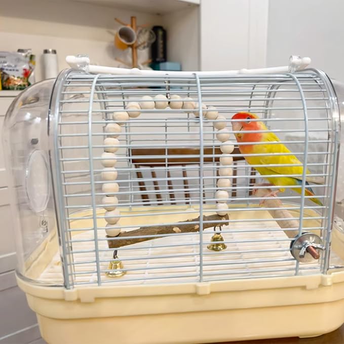 Bird Cage, Portable Bird Cages, Lightweight Waterproof Travel Bird Cage, Parrot Parakeet Carrier for Pets Outdoor and Shopping