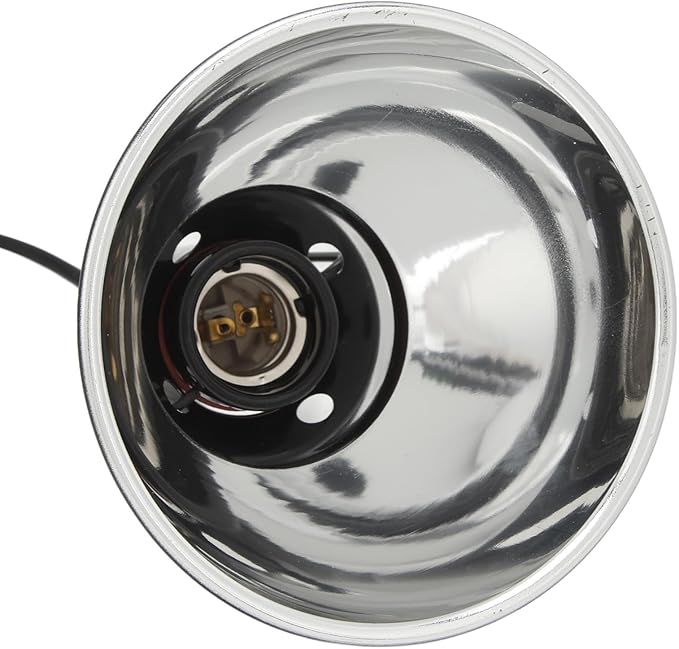 Reptile Light Fixture Simulation Lighting E27 Socket Reptile Lamp Fixture for UVA UVB Bulb Basking Heat Bulb (US Plug 120V)