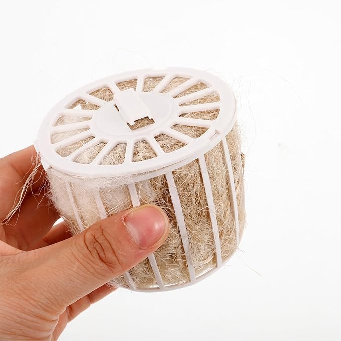 Abaodam Bird Nesting Material with Basket Natural Cotton and Jute Bedding for Small Birds Canaries Parakeets Breathable Comfortable Nest Supplies for Outdoor and Indoor Use