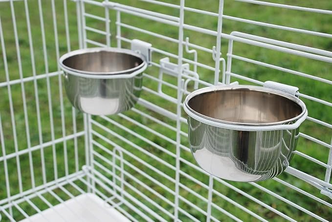 Large 64-Inch Open/Close Dome Roof Perch Stand Top for Parrot Lovebird Cockatiel Cockatiels Parakeets Bird Cage with Removable Stand