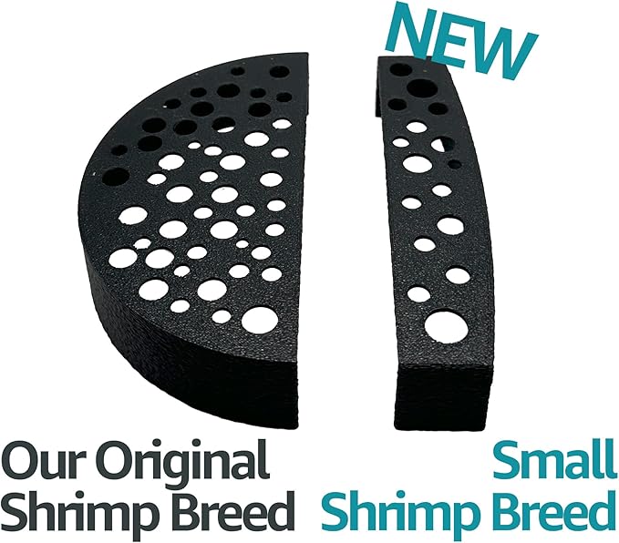 Slim Shrimp Breeding Protector | Shrimp Breeding Cave Aquarium Tunnel | CTWPets (Black)