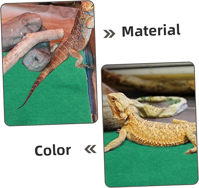 balacoo Reptile Cushion Warm Pet Sleeping Mat for Tortoises Lizards Spiders Safe Reptile Supplies for Comfort