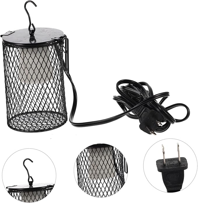 Reptile Box Lamp Cover Pet Heating Lamp Guard Parrot Heater Guard for Reptile Lights Decor
