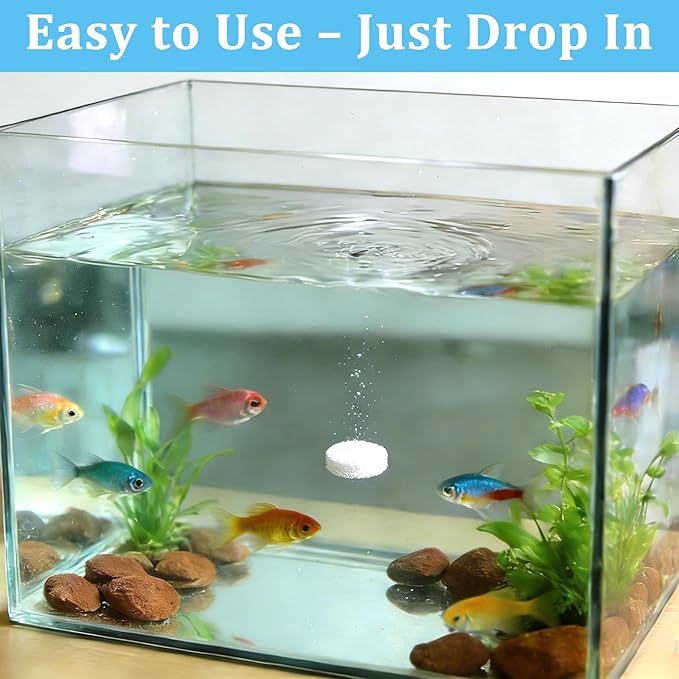 Aquarium Water Purification Tablets for Fish Tanks – Premium Water Purification Tablets to Remove All Kinds of Turbidity, Clarify Water, Promote Healthy Fish Environment (2)