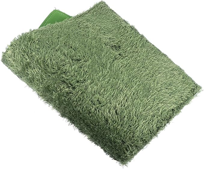 ibasenice Artificial Grass Reptile Mat 45x30cm Moss Carpet Substrate for Tortoise Bearded Dragon and Amphibians Terrarium Bedding Moisture Retention Pet Supply