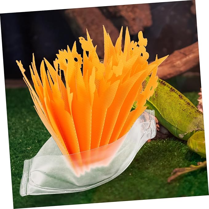 GANAZONO Reptile Humidifier Simulated Plants Non-Electric Washable for Terrarium Decoration for Reptile Tanks Provides Moisture Without Noise
