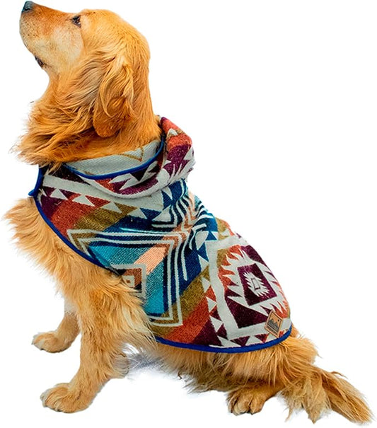 Dog Clothes for Large Dogs - Hand Made Sweater - Dog Poncho - Knitted by Artisans in The Heart of The Mountains of Ecuador - Winter Hoodie Outfit - Pet Costume