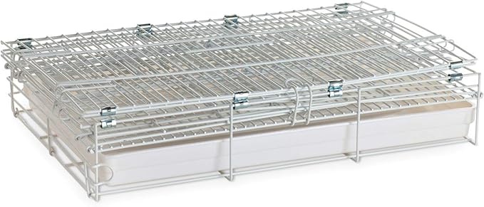 Portable Easy Travel Storage Bird, Parrot, Puppy and Kitten Carrier Travel Vet Chew-Proof Metal Cage with Stand Wooden Perch Stainless Steel Cups