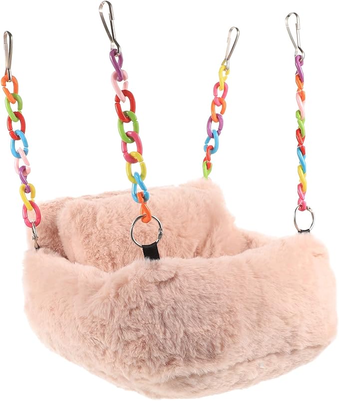 iplusmile Accessory Sleeping Squirrel Pig Resting Warm Cave Bedding Hut Comfortable Hammock Hanging Habitat House Pet Cage Rat Small Toys Glider Ferret Accessories Animal Beds Hideout
