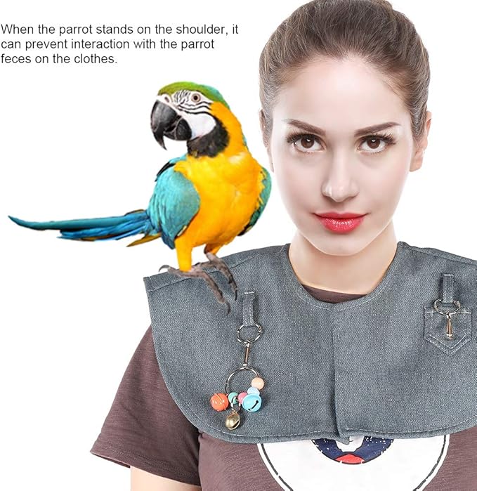 EVTSCAN Parrots Training Shoulder Cape, Protector Parrots Bird Poop Clothing Protector, for Parrots Zoo Workers Bird Handlers