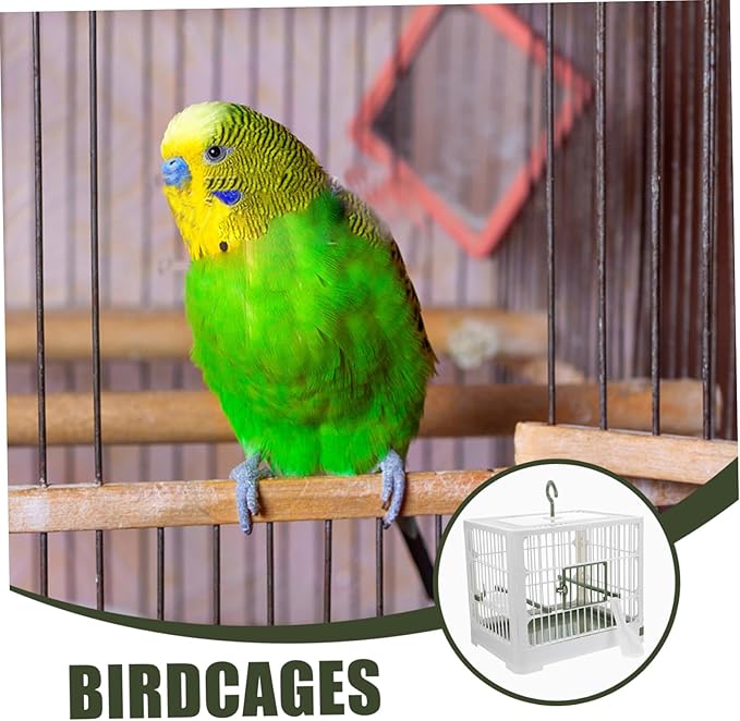 Foldable Portable Bird Travel Cage with Stand for Parakeets and Small Birds Cockatiel Carrier Box Easy to Clean Compact Parrot Villa Cage for Outdoor Use