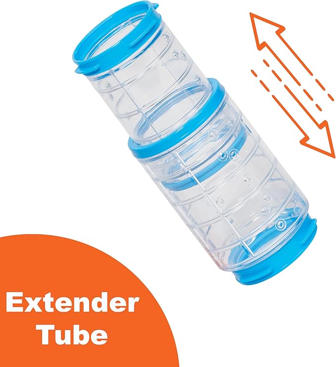 MidWest Homes for Pets Curvy Hamster Tube Value Pack, Compatible on All Midwest and Ferplast Hamster Cages, Model FP-CTVP