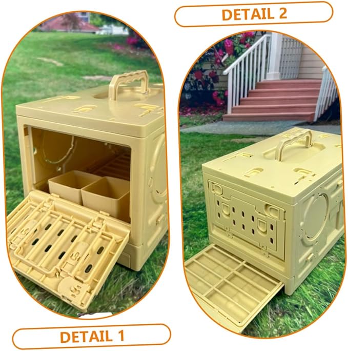 SUPVOX Bird Cage Portable Parrot Carrier Multi-Functional Folding Bird Cage for Easy to Assemble Ample Space for Pets