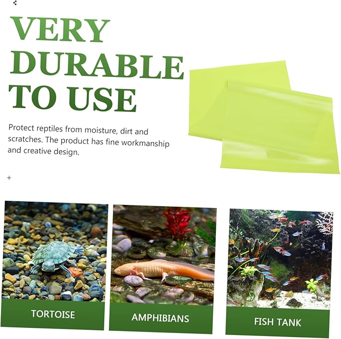 Happyyami Moisture Reptile Cage Mat Easy Clean Liner for Bearded Dragon Tank Terrarium Carpet