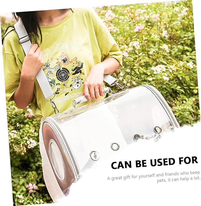 Kisangel Parrot Carrier Bag Shoulder Strap Portable Outdoor Birds Carrying Container for Travel Crossbody Use and Pet Interaction