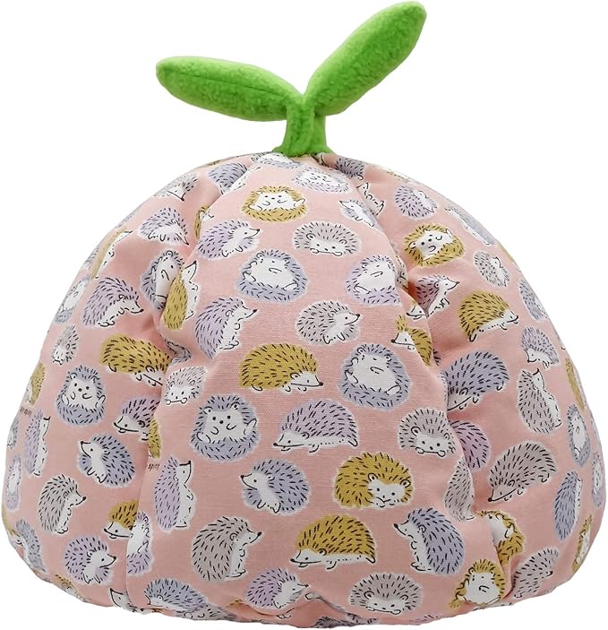 Handmade Sleeping Bag Pouch Hideout Cave Habitat for Hedgehog Guinea Pig Hamster Ferret Squirrel Small Animal Bed Nest House Cage Portable Big Cushion (Pink)