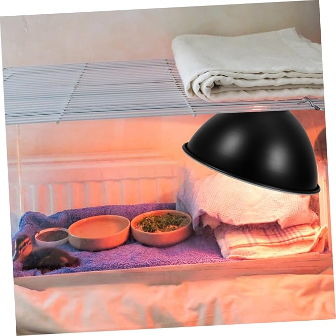Alipis Reptile Heat Lamp Shade Insulation Lamp Cover Pet Cage Lampshade Energy Efficient Design