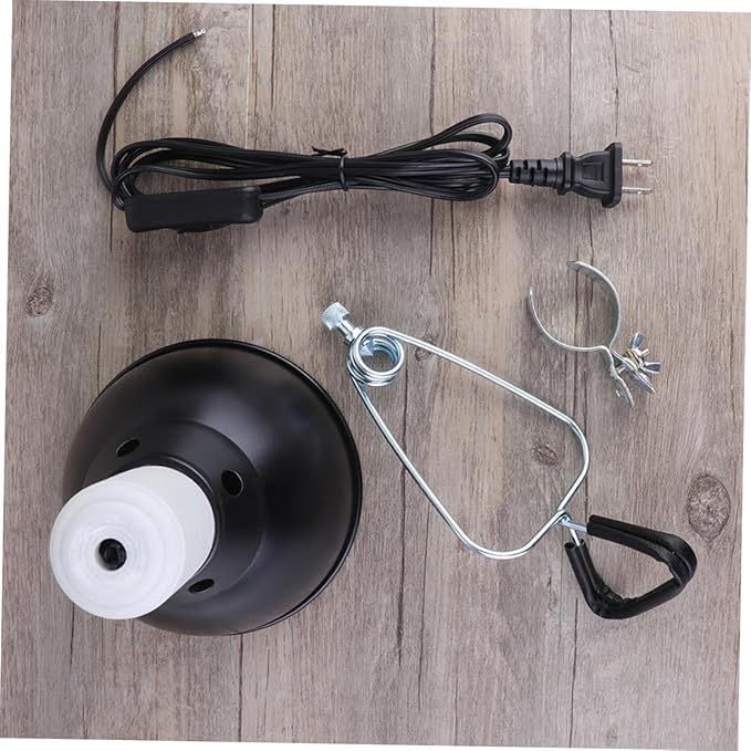110v Reptile Lamp Fixture Dome Cover Shade for Turtle and Lizard Tanks High-Temperature Easy Installation Compatible Bulbs