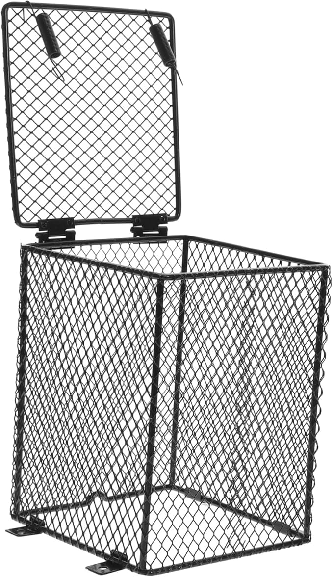 HANABASS Reptile Heating Lamp Mesh Cover Safe and Practical Ceramic Shade for Parrot Bird Cage Turtles Lizards and Pets Easy Installation Protects from Burns Versatile for Day Night Lamps