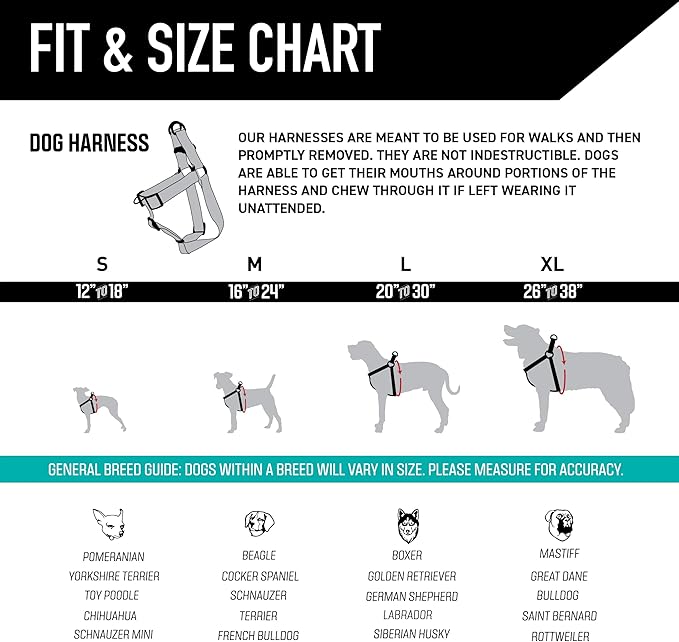 Wolfgang Heavy Duty Adjustable Dog Harness, Pull-Tested for Walking & Training, WildWolf Print, Large