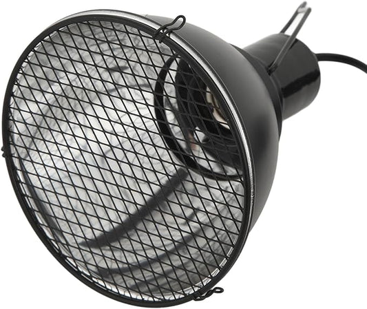 aqxreight Reptile Light Fixture with E27 Socket for UVA UVB and Basking Heat Bulbs Compatible with Most Terrariums and Vivariums
