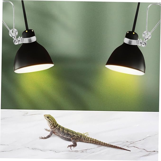 Toddmomy 2pcs Adjustable Clamp Stand for Reptile Heat Lamps and Lamp Holder Flexible Height and Angle for Turtles and Other Pets