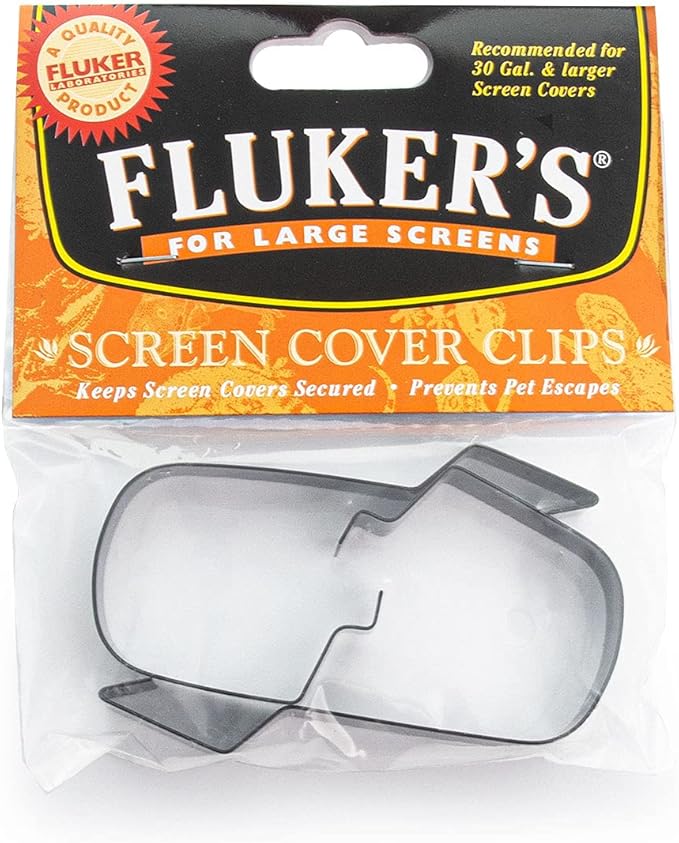 Fluker's Metal Screen Cover Clip for Reptile Terrariums