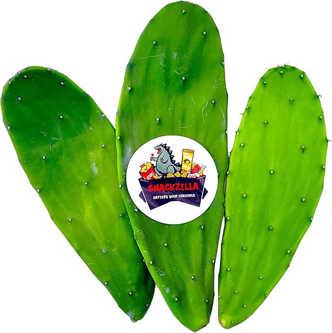 12 Ounces Fresh Prickly Pear Cactus Plant - Tuna Cactus - Spineless Opuntia, Nutritious Super Food for Tortoises, Turtles, Iguanas - Perfect for Reptile Food, Nopalitos, Sulcata Tortoise Supplies