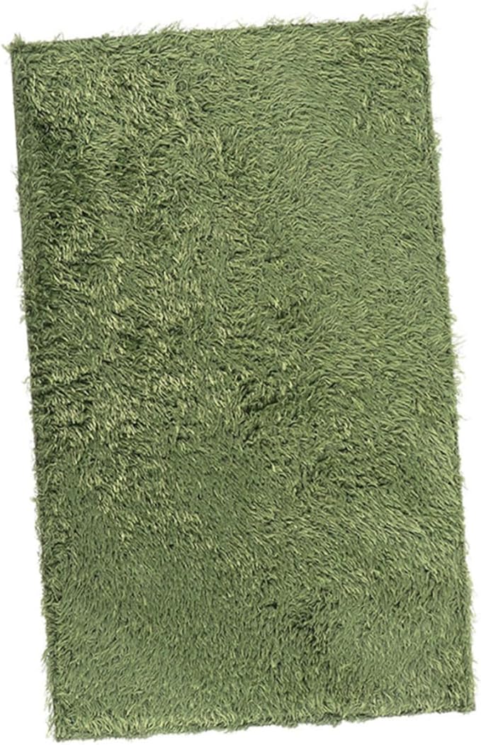 Happyyami Household Reptile Carpet Mat for Comfortable Crawl Moisture Lawn Shaped Bedding for Reptiles Amphibians and Tortoises Washable and Reusable