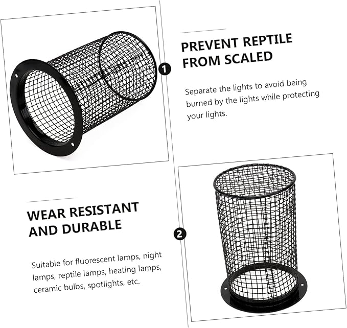 DOITOOL 1pc Heating Lamp Shade for Reptiles Anti-scalding Cover Efficient Heat Dissipation Durable Habitat Decor for Terrarium Lighting