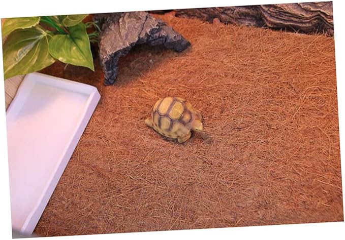 Happyyami Breathable Reptile Mat Tortoise Habitat Accessories Guinea Pig Bed Turtle Basking Platform