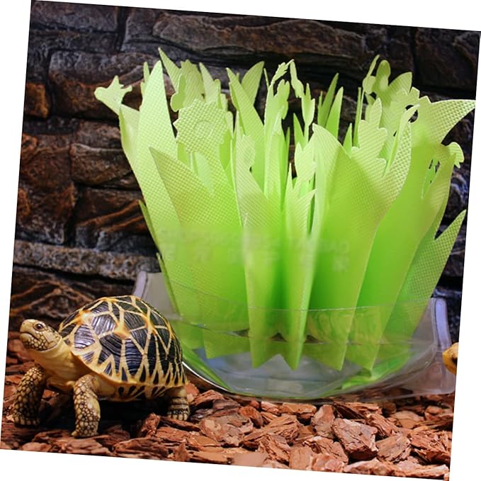 COLLBATH Reptile Box Air Fresher Humidifier Artificial Plant Leaves Easy to Use