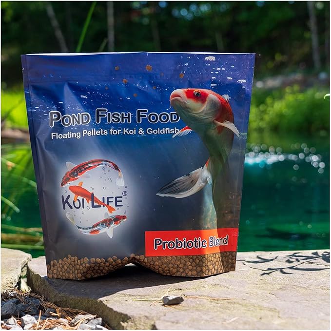 Pond Fish Food Probiotic Blend | 3.5 lb Floating Pellets for Koi & Goldfish | Premium Food in a Resealable Foil Pouch for Freshness