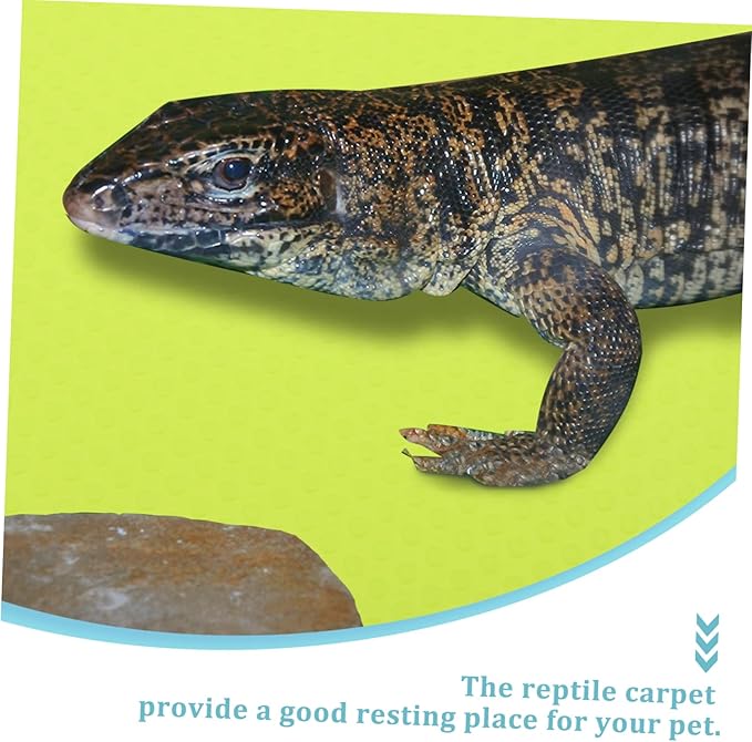 Toddmomy Reptile Carpet Mat for Terrarium Soft Non Slip Substrate Liner for Gecko Bearded Dragon Snake Lizard Tortoise Multi Purpose Bedding