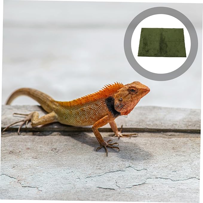 Reptile Carpet Mat for Tortoise and Amphibians Moisture Retaining Substrate Liner for Terrarium Easy to Clean Faux Grass Bedding