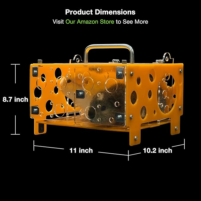 GuineaLoft™ Guinea Pig Cheese House (Double) V2 - The Ultimate Guinea Pig Hideout by Seasoned Owners Who Tried Everything Out There - Exclusive by Guinea Loft