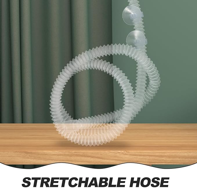 Abaodam 1set Reptile Humidifier Extension with Cups Flexible Hose for Terrarium Mist System Compact Design Compatible with Amphibians and Reptiles Easy Installation Accessory