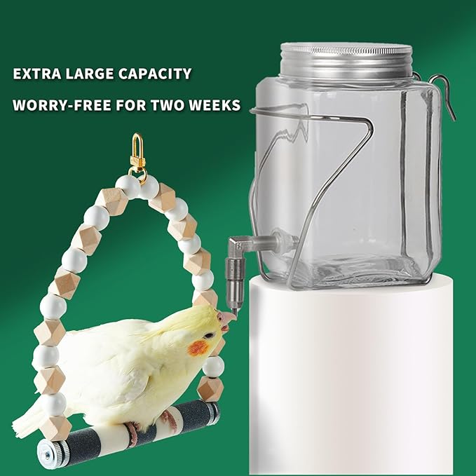 Guinea Pig Watter Bottle, Rabbit Non drip Water Dispenser, Suitable for Totoro, Birds, Hamsters, Guinea Pigs, and Other Small Animals(25 oz)