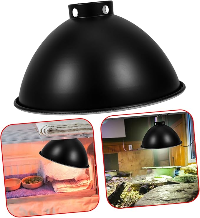 Reptile Heat Lamp Cover Reflector Shade Adjustable Reptile Lampshade for Terrarium Lighting Compatible Bearded Dragon Lizard Turtle