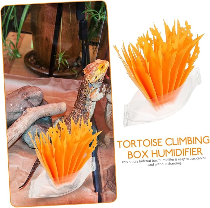 SUPVOX Reptile Humidifier Natural Absorbent Material for Tortoise and Tanks Creates Optimal Humidity for Reptile Habitats Compact Decorative Design