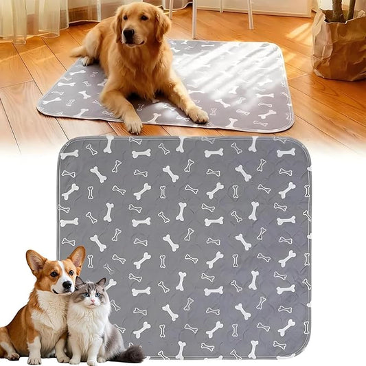 Puppy Pads with pheromones, Elite Pads for Cats, Washable Puppy Pads for Dogs and Cats, Leak-Proof & Anti-Slip Pet Training Pad for Home & Travel(Grey, S: 18.1" × 11.8")