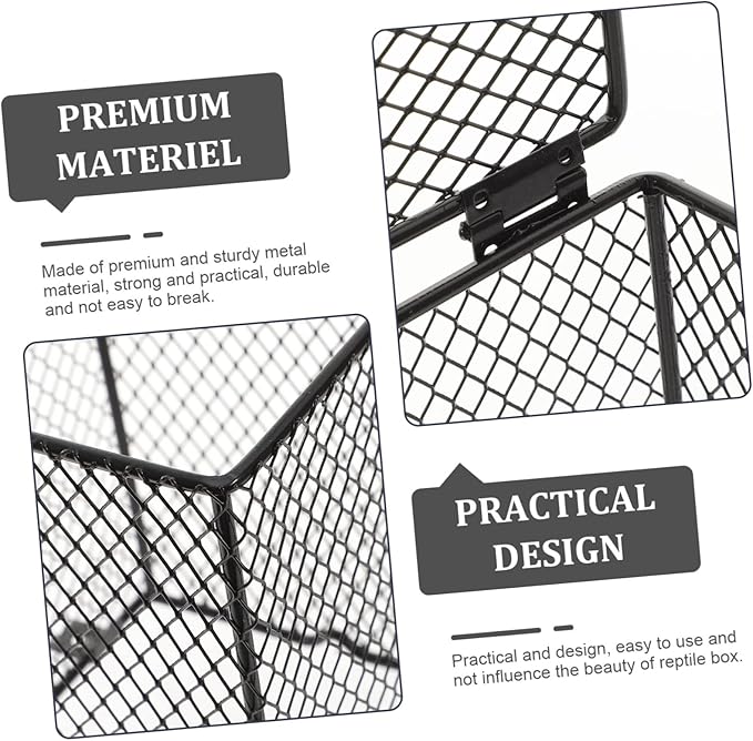 HANABASS Reptile Heating Lamp Mesh Cover Safe and Practical Ceramic Shade for Parrot Bird Cage Turtles Lizards and Pets Easy Installation Protects from Burns Versatile for Day Night Lamps
