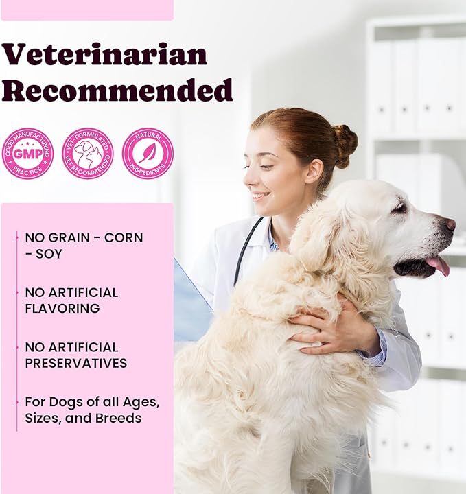 Premium Collagen for Dogs & Cats ?€? 5 Types of Grass-Fed Collagen (I, II, III, V & X), Fast Allergy & Itch Relief Dog Col??geno with MSM, Biotin & Hyaluronic Acid ?€? Supports Healthy Skin & Joints ?€?120ml