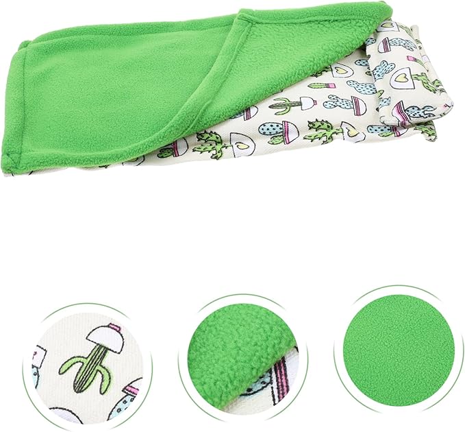 LIOOBO Long Lasting Lizard Sleeping Bag Reptile Mat Pillow Geckos Accessories Hideout Mats