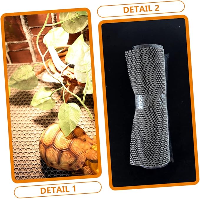 Abaodam 1set Reptile Cage Mat for Bearded Dragon Tortoise Lizard Non-Adhesive Terrarium Carpet Easy to Clean Substrate for Snakes for Comfortable Habitat Gray