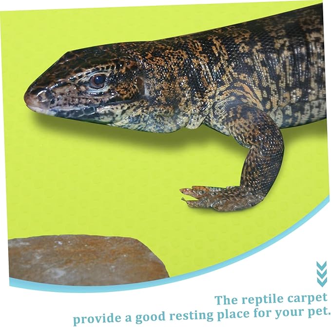 Happyyami Reptile Substrate Mat for Lizard Bearded Dragon Tortoise Snake Leopard Gecko Eva Material Non-Slip Easy Clean